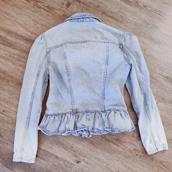 Blank NYC denim peplum jacket - Picture 4 of 7
